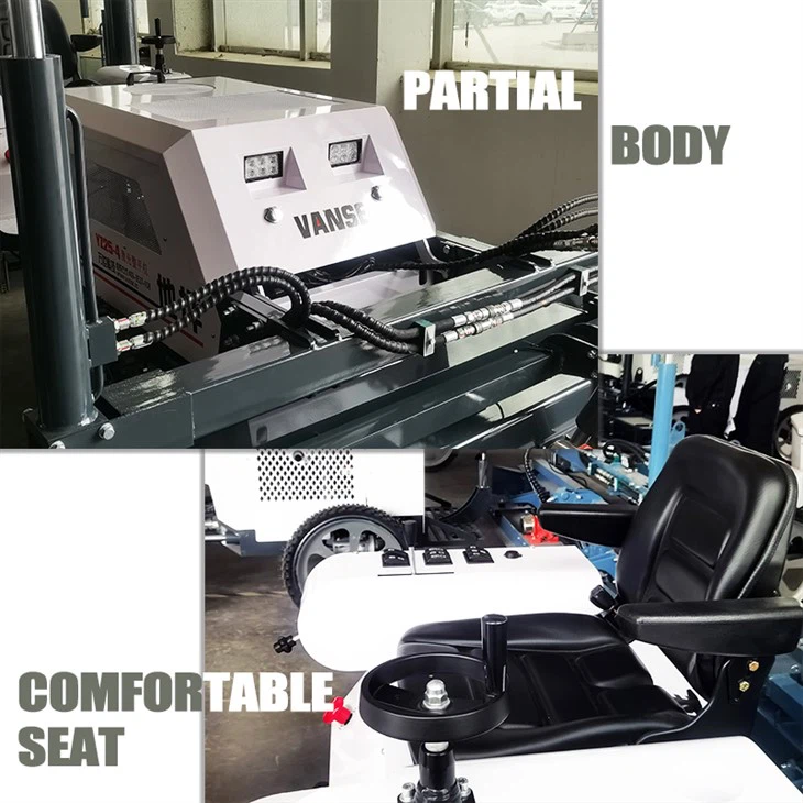 VANSE YZ25-4 Factory Sale 2.5 Meters Concrete Leveling Screed Machine RIDE ON CONCRETE FLOOR LASER SCREED MACHINE FOR SALE